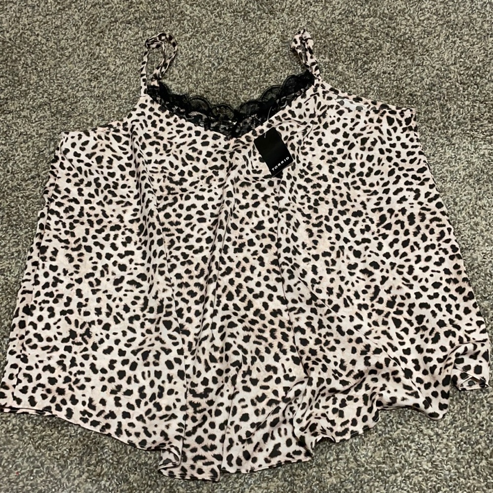 Torrid Leopard Print Swing Cami Size 0 Large